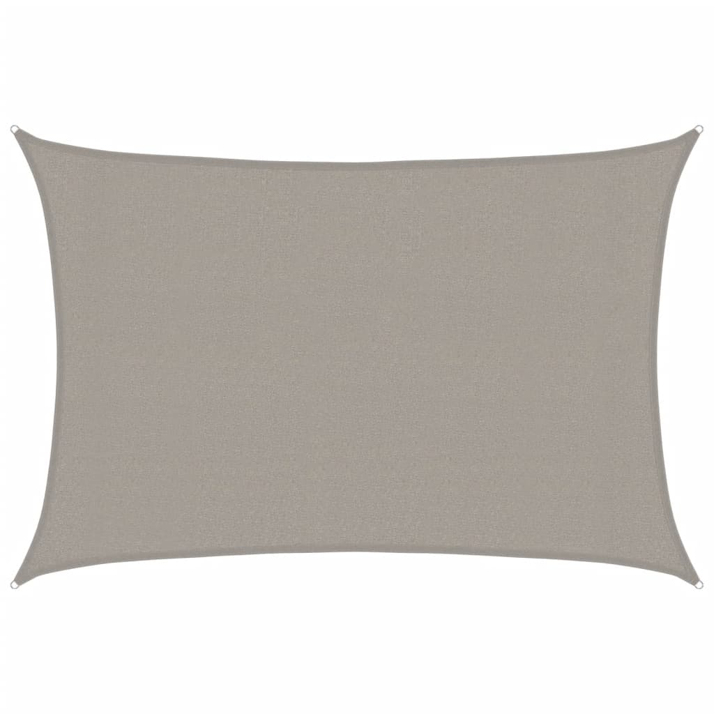 Voile D'ombrage 160 G/M² Rectangulaire 3X4,5 M Pehd Gris Clair