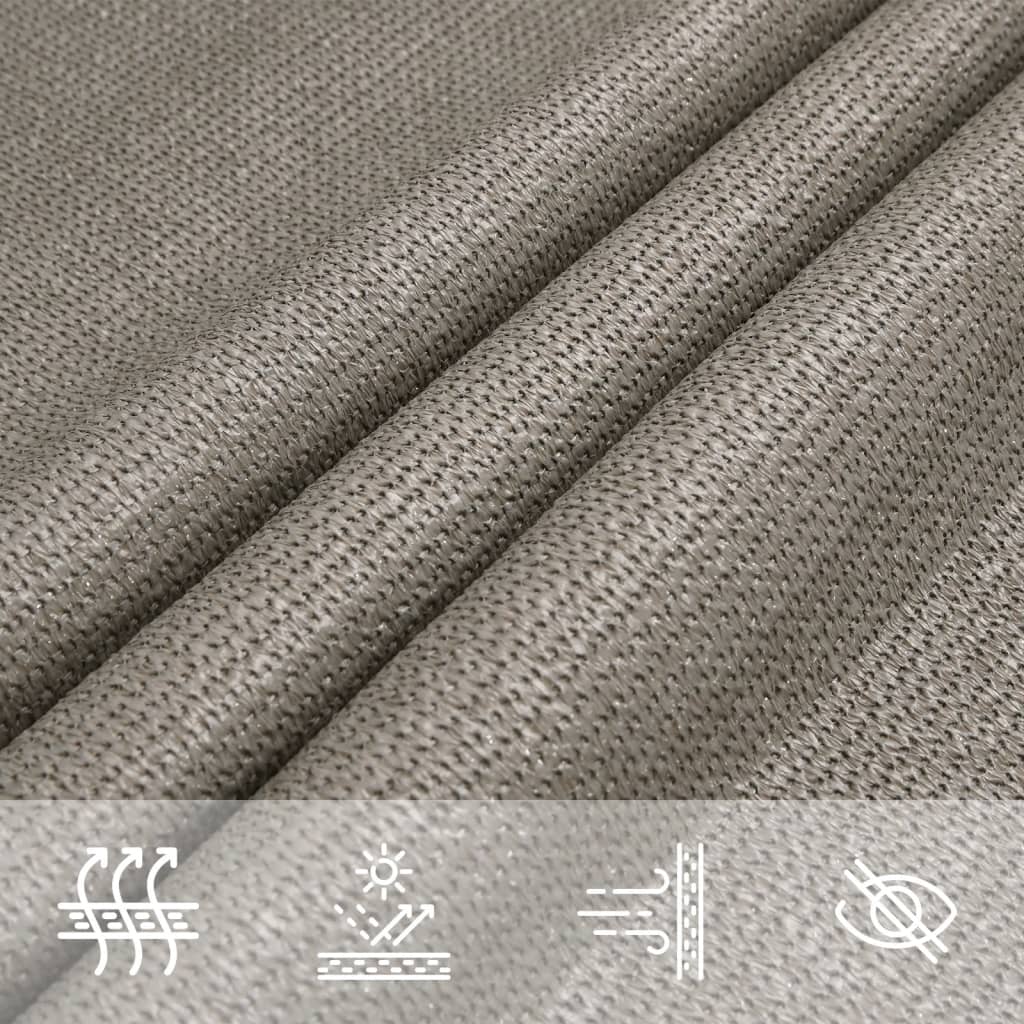 Voile D'ombrage 160 G/M² Rectangulaire 3X4,5 M Pehd Gris Clair