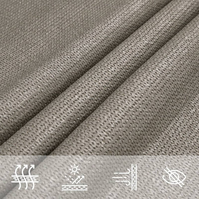 Voile D'ombrage 160 G/M² Rectangulaire 3X4,5 M Pehd Gris Clair