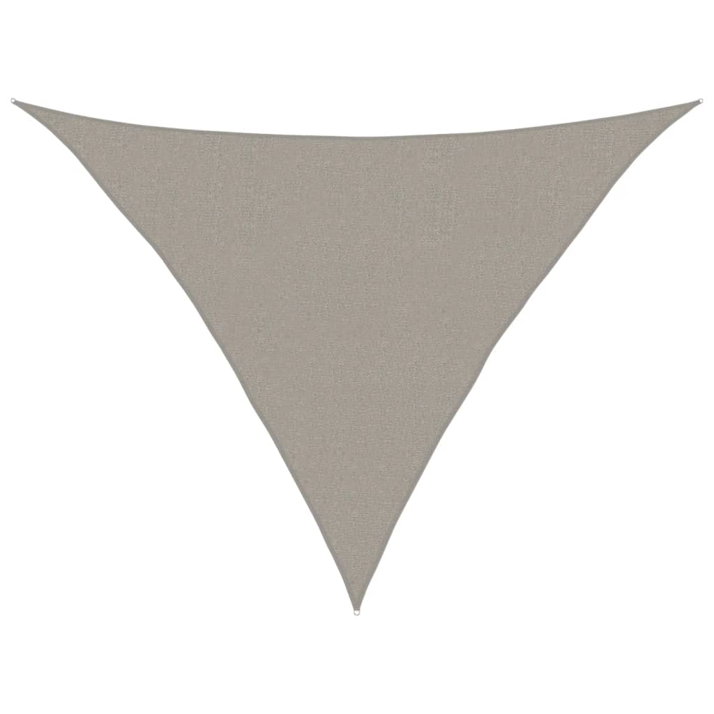 Voile D'ombrage 160 G/M² Triangulaire 2,5X2,5X3,5 M Pehd Gris Clair