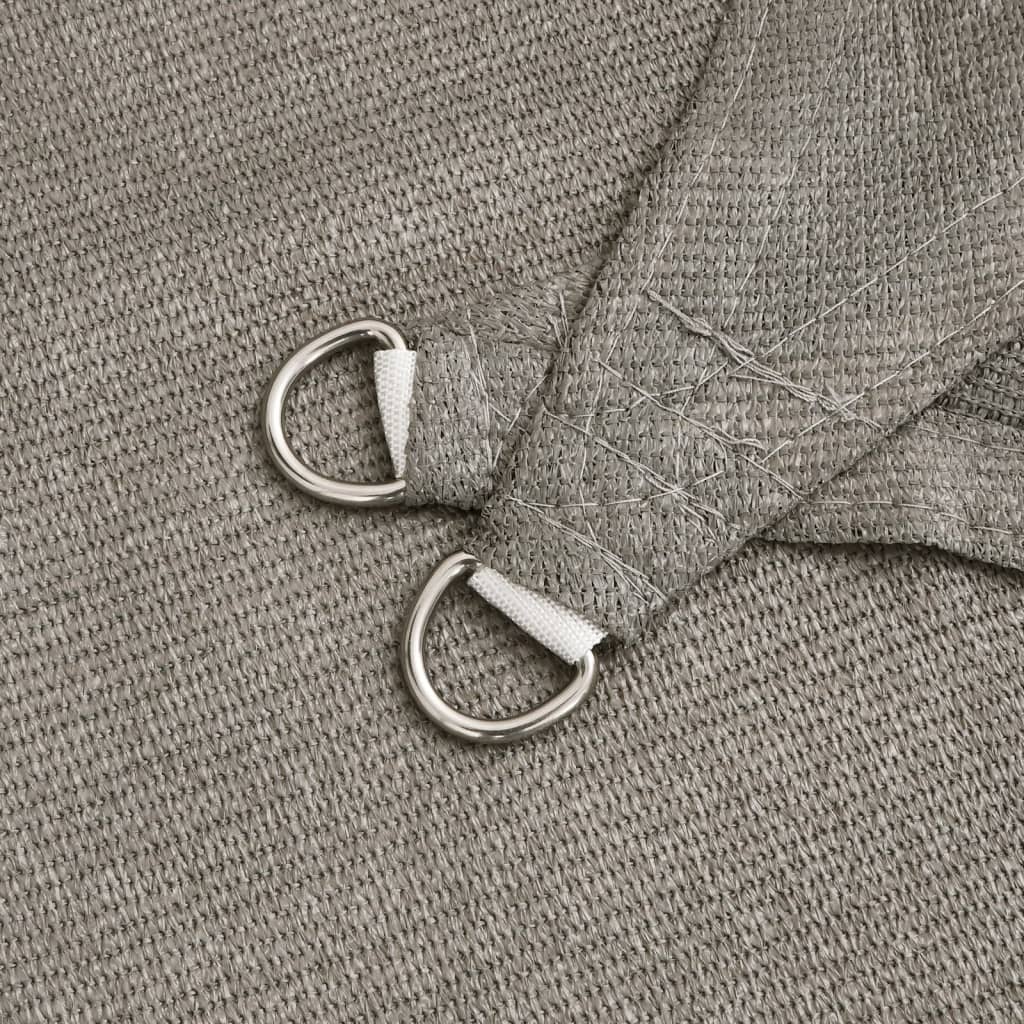 Voile D'ombrage 160 G/M² Triangulaire 2,5X2,5X3,5 M Pehd Gris Clair