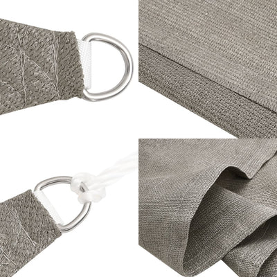Voile D'ombrage 160 G/M² Triangulaire 2,5X2,5X3,5 M Pehd Gris Clair