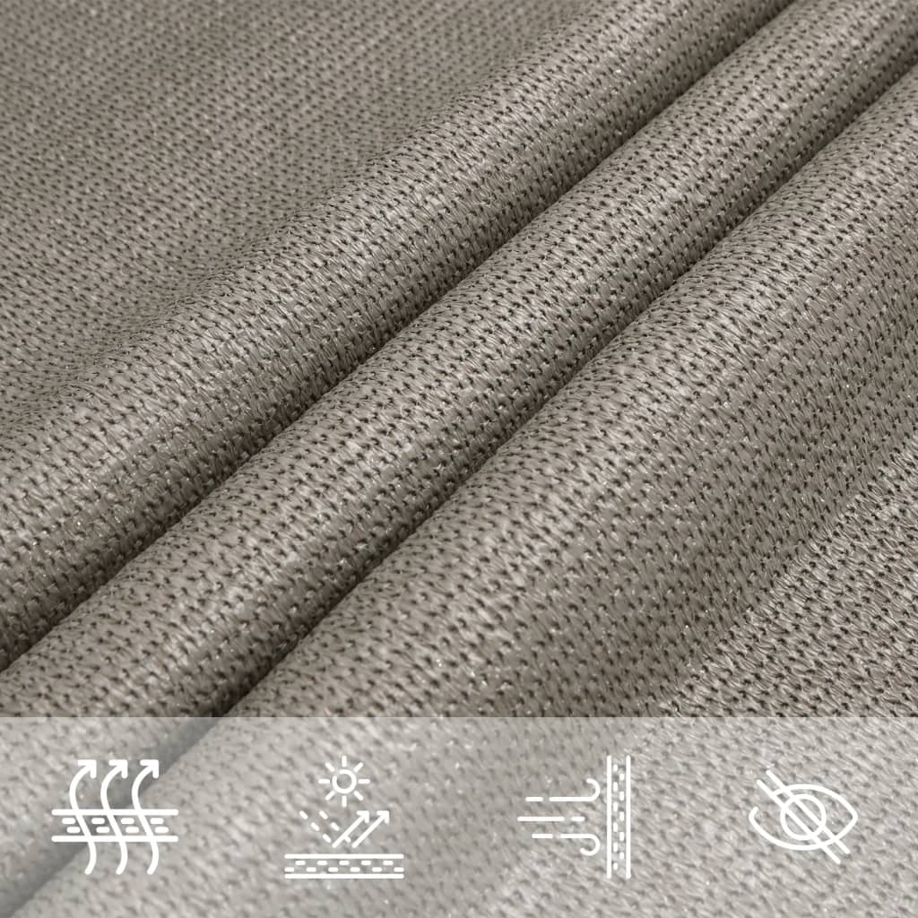 Voile D'ombrage 160 G/M² Triangulaire 2,5X2,5X3,5 M Pehd Gris Clair