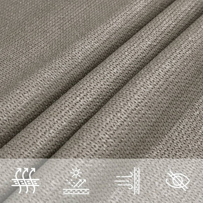 Voile D'ombrage 160 G/M² Triangulaire 2,5X2,5X3,5 M Pehd Gris Clair