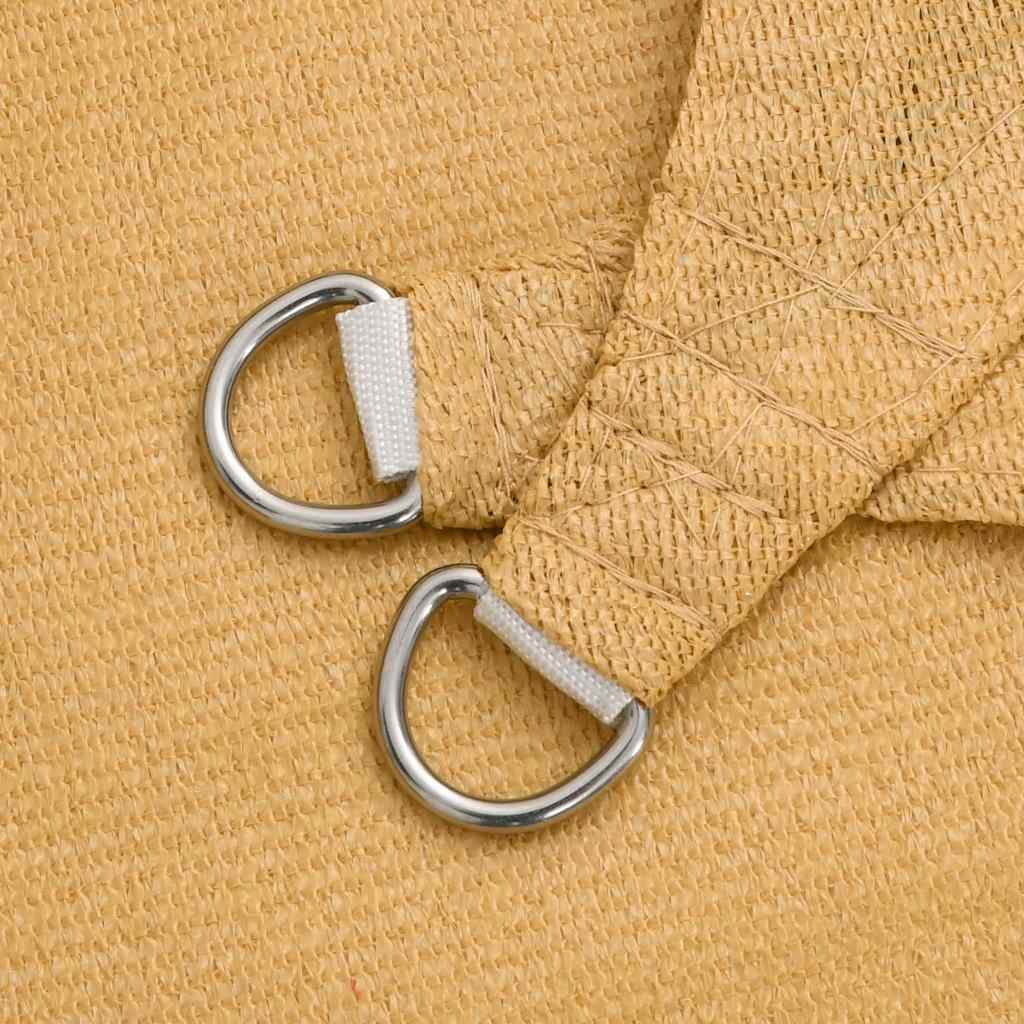 Voile D'ombrage 160 G/M² Triangulaire Sable 2,5X2,5X3,5 M Pehd Couleur Sable
