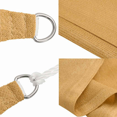 Voile D'ombrage 160 G/M² Triangulaire Sable 2,5X2,5X3,5 M Pehd Couleur Sable