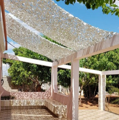 Filet De Camouflage Blanc Avec Sac De Rangement