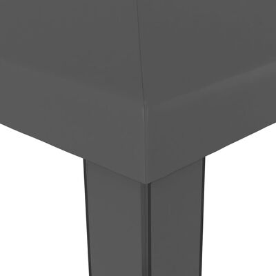 Tonnelle 3x3/3x6 m avec toit double Anthracite – Structure acier & toile résistante
