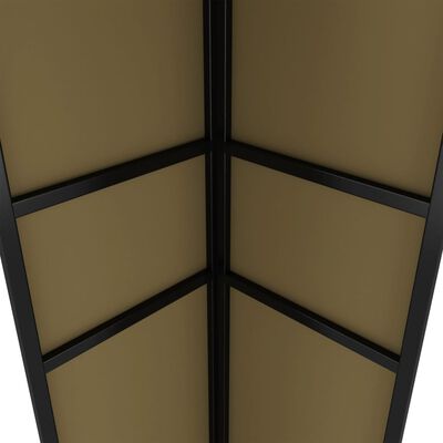 Tonnelle 3x3/3x6 m avec toit double Taupe – Structure acier & toile résistante