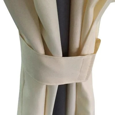 Tonnelle ronde blanche 3,5 x 2,7 m – Acier thermolaqué, toit double & rideaux polyester