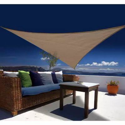Voile D'ombrage Triangulaire Tissu Oxford Taupe 