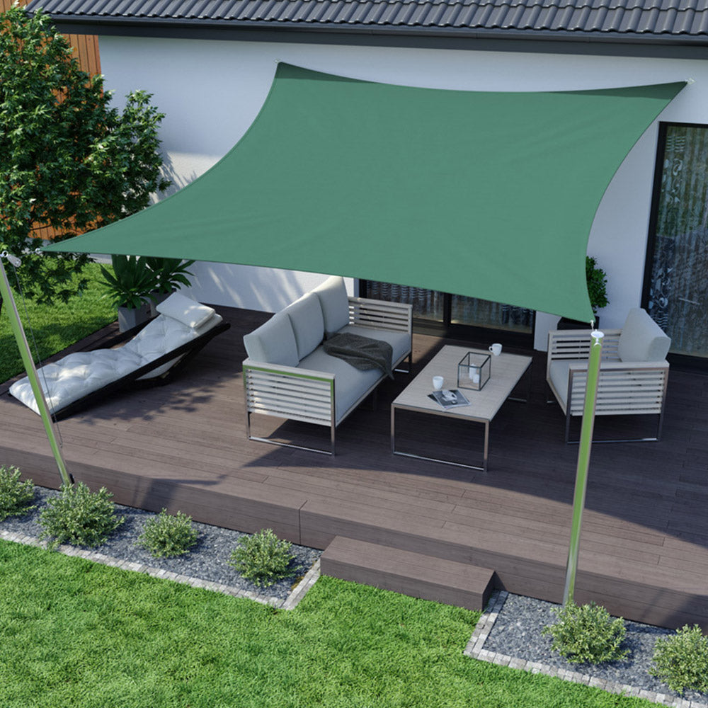 Voile D'ombrage Carré Pehd Vert Foncé